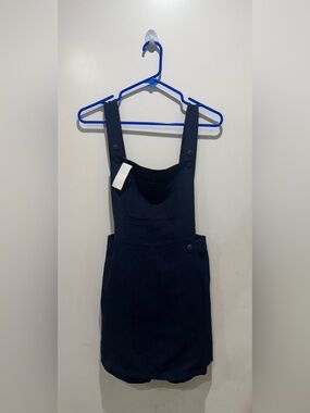 Uniform Navy Pinafore Jumper Dress
